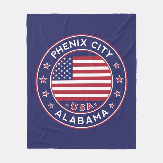 Phenix, Alabama Fleecedecke (Vorderseite)