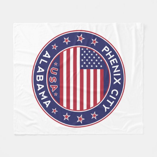 Phenix, Alabama Fleecedecke (Vorderseite (Horizontal))