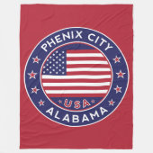 Phenix, Alabama Fleecedecke (Vorderseite)