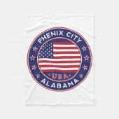 Phenix, Alabama Fleecedecke (Vorderseite)