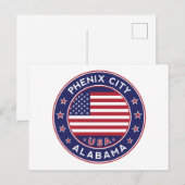 Phenix, Alabama Postkarte (Vorne/Hinten)