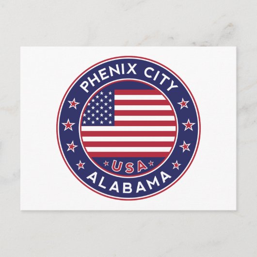 Phenix, Alabama Postkarte (Vorderseite)