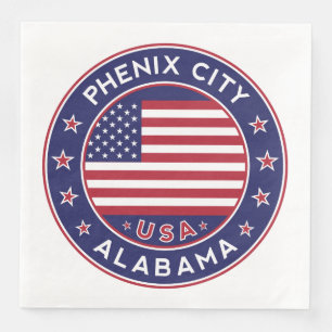 Phenix, Alabama Serviette
