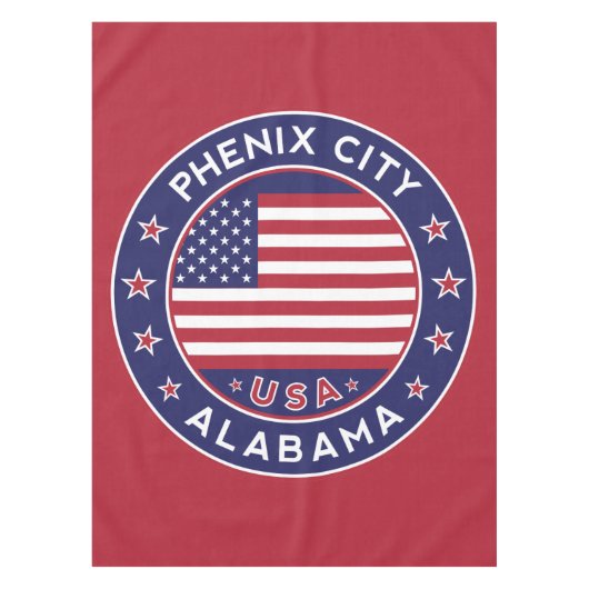 Phenix, Alabama Tischdecke (Vorderseite)