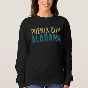 Phenix City Alabama Pazifikküste Gestapelt Sweatshirt