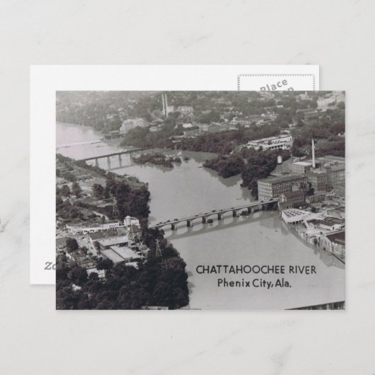 Phenix City Alabama Postkarte (Vorne/Hinten)