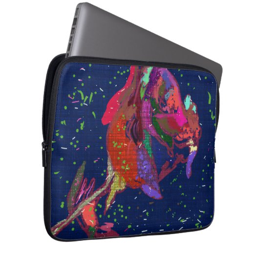 Phenomenal farbige Blume Laptopschutzhülle (Vorne Rechts)