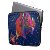 Phenomenal farbige Blume Laptopschutzhülle (Vorderseite Links)