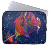 Phenomenal farbige Blume Laptopschutzhülle (Vorderseite)