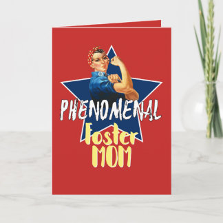 Phenomenal Foster Mom - Personalize Dankeskarte