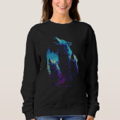 Phenomenal Howling Wolves Wolf Pack Retro Awesomen Sweatshirt (Vorderseite)