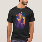 Phenomenal Howling Wolves Wolf Pack Retro Awesomen T-Shirt (Vorderseite)