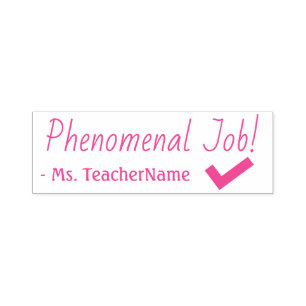 "Phenomenal Job!" Instructor Rubber Briefmarke Permastempel