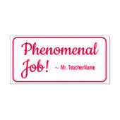 "Phenomenal Job!" Lehrerin Rubber Briefmarke Permastempel (Design)