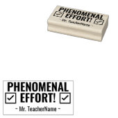 "PHENOMENALE BEMÜHUNGEN!" Briefmarke aus Kautschuk Gummistempel (Stempel)