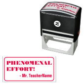 "PHENOMENALE BEMÜHUNGEN!" Briefmarke aus Kautschuk Permastempel (Beispiel)