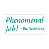 "Phenomenale Job!" + Name des Lehrers für benutzer Permastempel (Design)