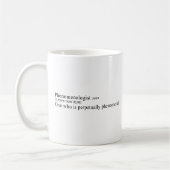 Phenomenologist T - Shirt Kaffeetasse (Links)