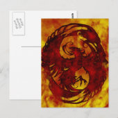 Pheonix Rising Fantasy 2 Postkarte (Vorne/Hinten)