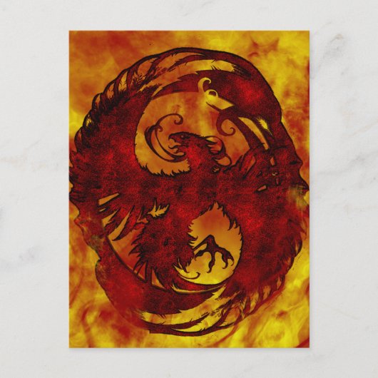 Pheonix Rising Fantasy 2 Postkarte (Vorderseite)