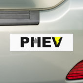 PHEV Blitztropfen und -stecker Autoaufkleber (Auf Auto)