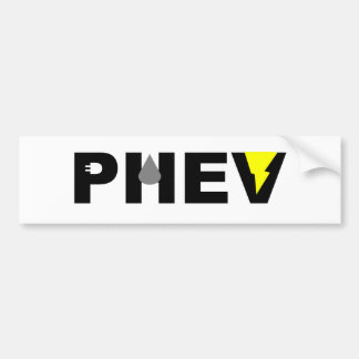 PHEV Blitztropfen und -stecker Autoaufkleber