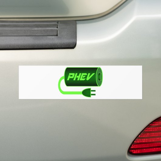 PHEV grüne Batterie Autoaufkleber (Auf Auto)