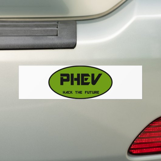 PHEV Kerbe die Zukunft Autoaufkleber (Auf Auto)
