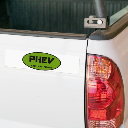 PHEV Kerbe die Zukunft Autoaufkleber (Auf Lkw)