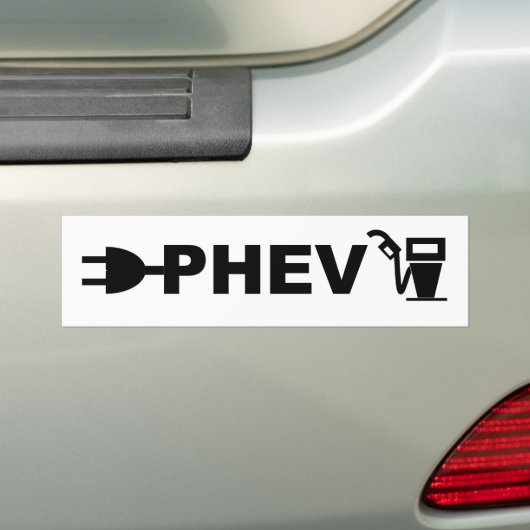 PHEV Stecker und Pumpe Autoaufkleber (Auf Auto)