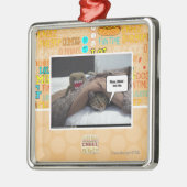 Phew denke ich, dass ich ihn verlor ornament aus metall (Links)