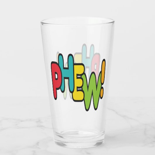 Phew! Glas (Rückseite)