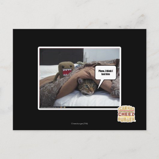 Phew Ich glaube, ich habe ihn verloren Postkarte (Vorderseite)
