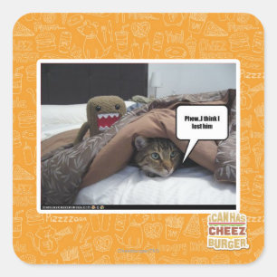 Phew Ich glaube, ich habe ihn verloren Quadratischer Aufkleber