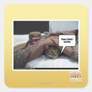 Phew Ich glaube, ich habe ihn verloren Quadratischer Aufkleber