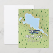 Phewa Lake Nepal Reisekarte (Vorne/Hinten)