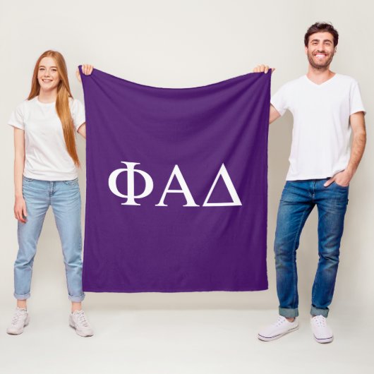 Phi Alpha Delta griechische Buchstaben Fleecedecke (Beispiel)