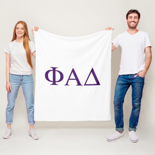 Phi Alpha Delta griechische Buchstaben Fleecedecke (Beispiel)