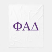 Phi Alpha Delta griechische Buchstaben Fleecedecke (Vorderseite)