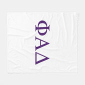 Phi Alpha Delta griechische Buchstaben Fleecedecke (Vorderseite (Horizontal))
