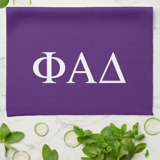 Phi Alpha Delta griechische Buchstaben Geschirrtuch (Gefaltet)