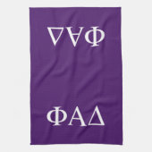 Phi Alpha Delta griechische Buchstaben Geschirrtuch (Vertikal)