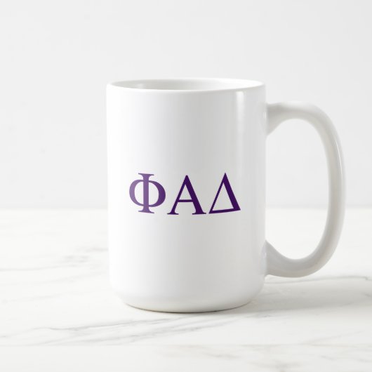 Phi Alpha Delta griechische Buchstaben Kaffeetasse (Rechts)