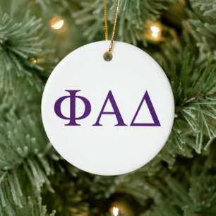 Phi Alpha Delta griechische Buchstaben Keramik Ornament