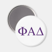Phi Alpha Delta griechische Buchstaben Magnet (Vorderseite/Rückseite)