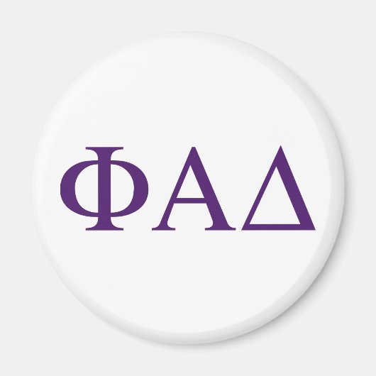Phi Alpha Delta griechische Buchstaben Magnet (Vorne)