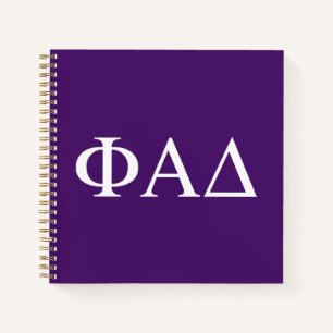 Phi Alpha Delta griechische Buchstaben Notizblock