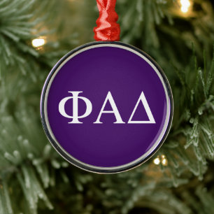 Phi Alpha Delta griechische Buchstaben Ornament Aus Metall