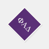 Phi Alpha Delta griechische Buchstaben Serviette (Ecke)