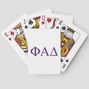 Phi Alpha Delta griechische Buchstaben Spielkarten